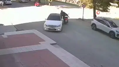Kastamonu'da Kavşakta Feci Kaza Güvenlik Kamerasında