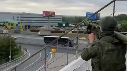 Moskova'da Petrol Tesisine Yönelen Kamikaze İHA Vuruldu