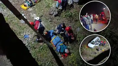 Karadere Yolunda Feci Kaza: Cip Dereye Yuvarlandı