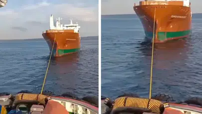 Çanakkale Boğazı’nda kargo gemisi arıza yaptı