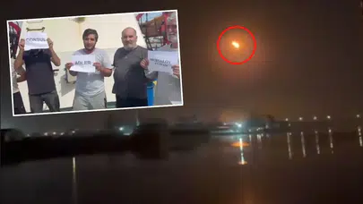 Rostov'da Mahsur Kalan Azerbaycanlı Denizcilerden İHA Saldırısı Görüntüsü