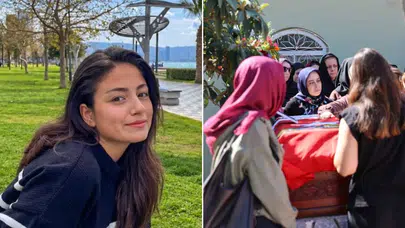 Portekizde Boğulan Ege Üniversitesi Öğrencisi Melek Öztürk Son Yolculuğuna Uğurlandı