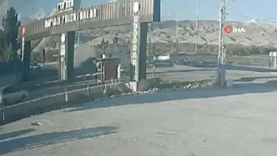 Malatya'daki Korkunç Kaza Güvenlik Kamerasında