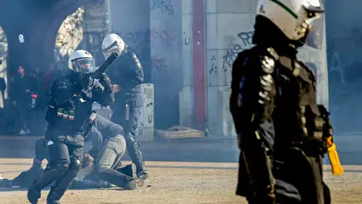 Brüksel'deki Öğrenci Gösterilerinde Polis Şiddeti İddialarına 26 Şikayet