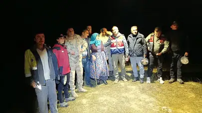3 gündür kayıp olan yaşlı kadın dron ile bulundu