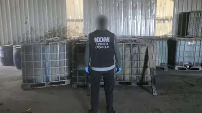 İzmir Aliağa'da Kaçak Akaryakıt Operasyonu: 10,1 Ton Ele Geçirildi