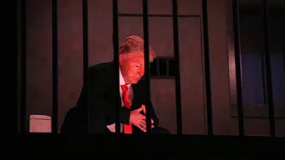 İran'ın Başkentinde Trump'ı Hedef Alan Sembolik Protesto