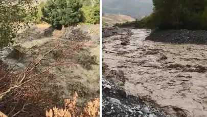 Elazığ Palu'da sel felaketi