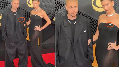 Justin ve Hailey Bieber, Grammy Ödülleri'nde verdikleri politik mesajla gündem oldular