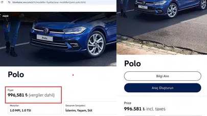 Volkswagen 2025 Model Polo Araç Fiyatı Neden 1 Milyon TL'nin Altında Listelendi?
