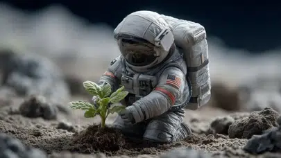 Ay'da tarım mümkün mü? Bilim insanları Ay toprağında nohut yetiştirdi