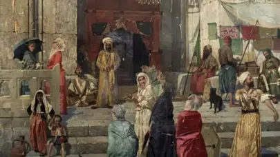 Osman Hamdi Bey'in Cami Kapısında Tablosu Londra'da Rekor Fiyata Satıldı