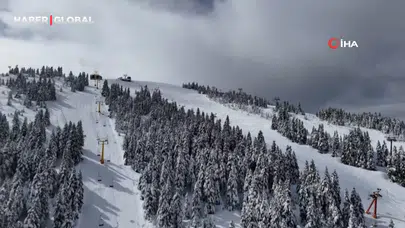 Uludağ'da Nisan Ayında Kar Sürprizi: Kayak Sezonu Uzatıldı mı?