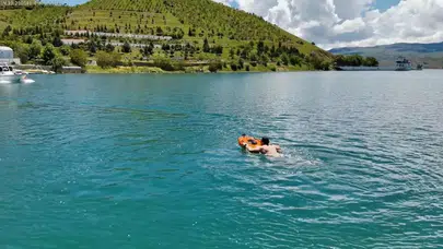 Tunceli'de su sporları güvenliği için insansız cankurtaran aracı kullanılıyor
