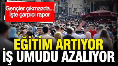 Eğitim artıyor, iş umudu azalıyor : İşte çarpıcı rapor