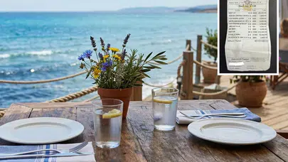 Çeşme Alaçatı'da araba fiyatına adisyon