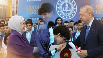Cumhurbaşkanı Erdoğan'ın torunu Ömer Tayyip Erdoğan mezun oldu