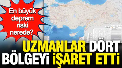 Türkiye'de en yüksek deprem riski nerelerde bulunuyor?