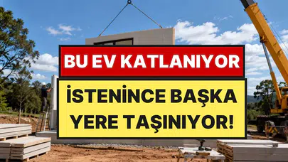 Tek tuğla koymadan 3+1 evi sadece 1 saatte sıfırdan kurdu