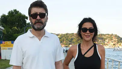 Mutlu çiftin Bebek yürüyüşü