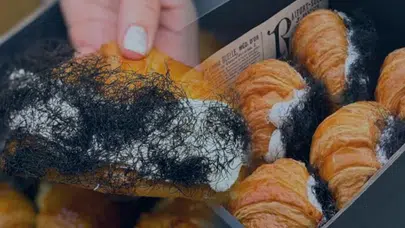 Görenler kıl sanıyor : Tayland'da satışa çıkan 'Mor Oi Croissant' sosyal medyayı salladı
