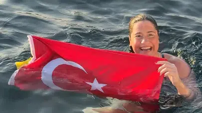 Aysu Türkoğlu tarih yazdı! Tsugaru Kanalı'nı geçen en genç Türk oldu