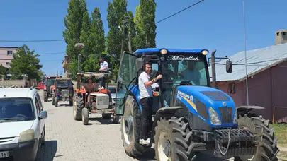 Traktörlerle yapılan düğün konvoyu neden bu kadar ilgi çekti?