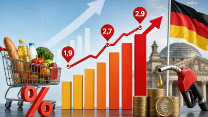 Almanya'da yıllık enflasyon % 2,8'e yükseldi!