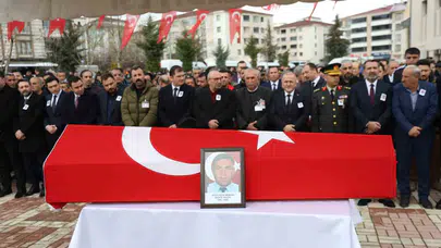 Elazığ'da şehit tankçı uzman çavuş Coşkun Sevim için resmi tören düzenlendi
