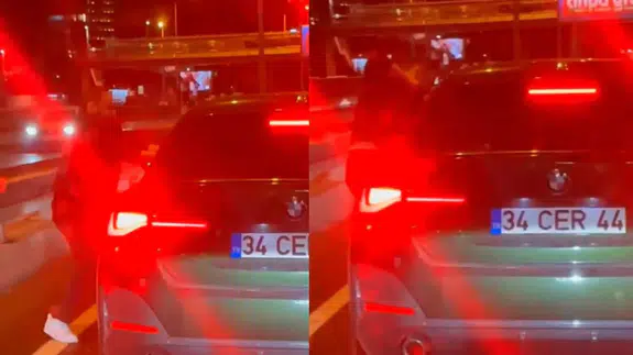 Bakırköy’de bir maganda trafikte kadın sürücüyü darp etti!