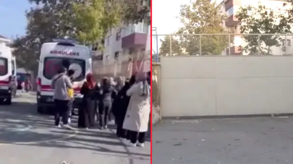 Eyüpsultan'da facia: Okulun kapısı öğrencilerin üzerine düştü! Çok sayıda yaralı