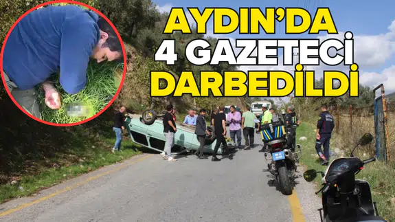 Kazayı haberleştirmek isterken saldırıya uğradılar!