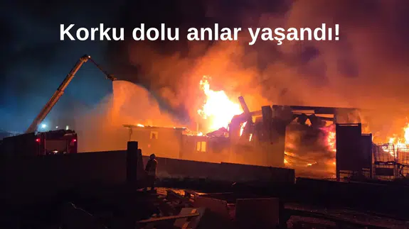 Ankara'da boya dönüşüm fabrikasında yangın paniği!