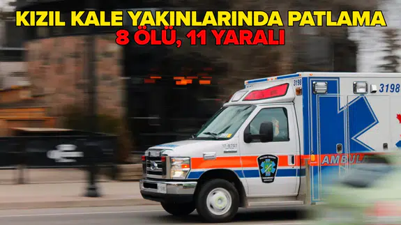 Patlama bir araçta meydana geldi