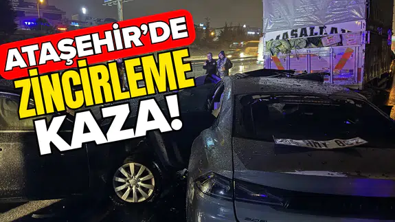 5 araç birbirine girdi: 2'si ağır 6 yaralı!