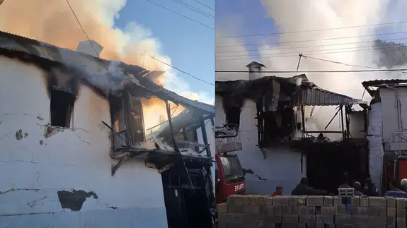 Burdur'da ev yangını: Yaşlı çift hayatını kaybetti