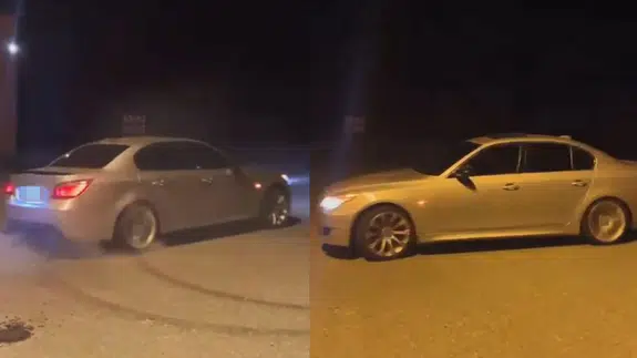 Artvin’de drift atan sürücüye 46 bin lira ceza!