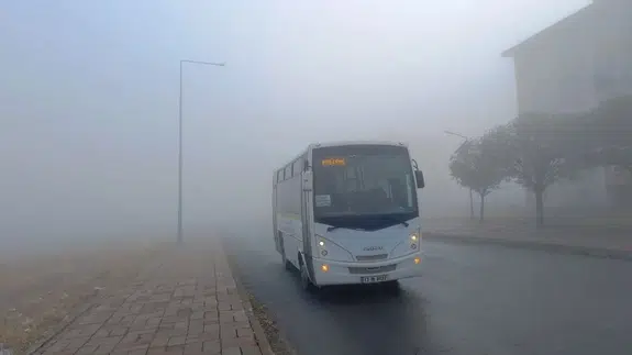 Bitlis'te yoğun sis: Göz gözü görmedi