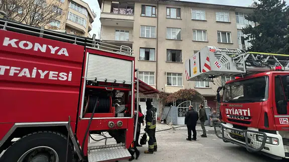 Konya’da apartman dairesinde kombi patladı: 1 yaralı