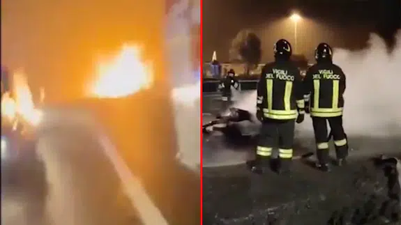 İtalya'da kaza: LPG tankeri patladı, otoyol trafiğe kapatıldı!