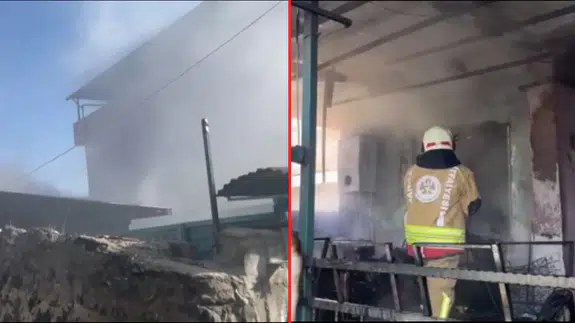 Kula’da müstakil evde yangın paniği!