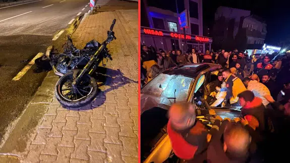 İzmir Seferihisar'da metrelerce yükseğe fırlayan motosiklet sürücü öldü