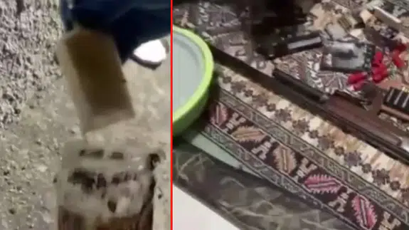 Adana’da bahçedeki kavanozlardan patlayıcı çıktı