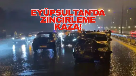 7 araç birbirine girdi, 2 kişi yaralandı