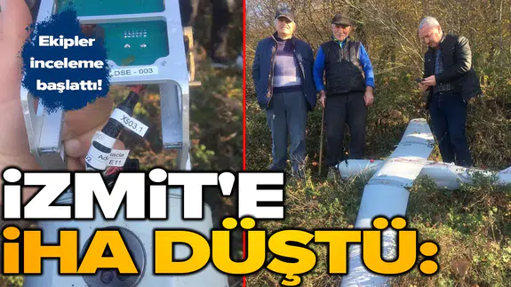 İzmit'e İHA düştü: Ekipler inceleme başlattı!