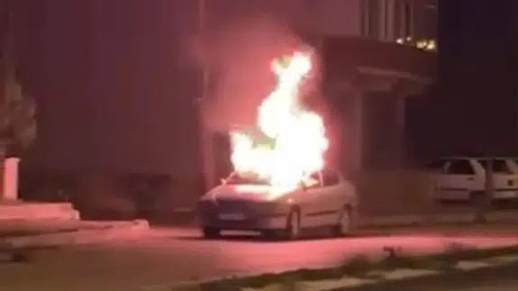 Amasya’da otomobil alev aldı!