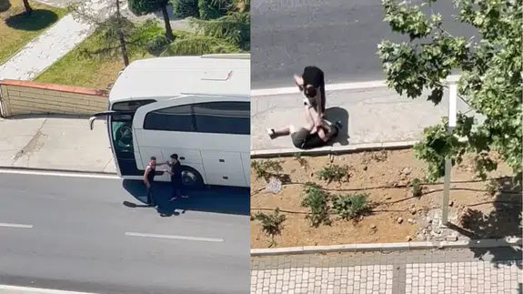 Sokak ortasında dehşet anları