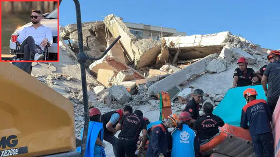 Kahramanmaraş'ta çöken binanın altında can veren işçi toprağa verildi