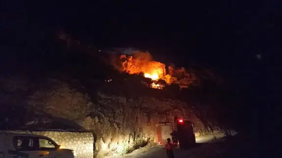 Mardin’de yangın paniği! Kale eteklerinde otlar tutuştu