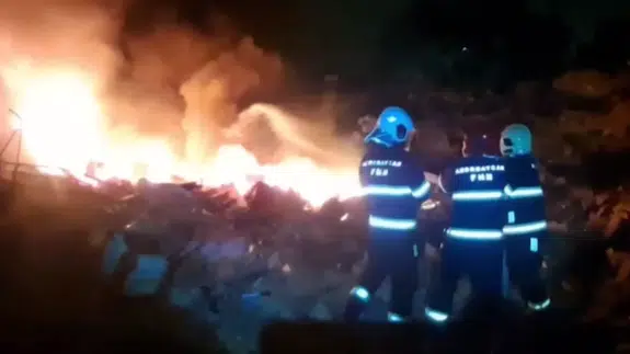 Bakü'de film stüdyosunda patlama! Yangın çıktı